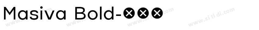 Masiva Bold字体转换